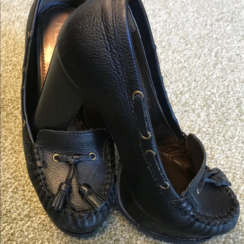 Black REPORT tall heels!  Size 8.5 Leather